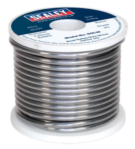 Sealey Solder Wire Quick Flow 3.25mm/10SWG 40/60 0.5kg Reel SOL10 - SOL10Image2.jpg