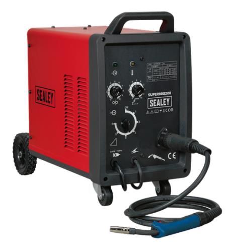 Sealey Professional MIG Welder 200Amp 230V with Binzel® Euro Torch SUPERMIG200 - SUPERMIG200Image2.jpg