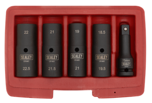 5pc 80mm 1/2 Inch Sq Drive Double Ended Impact Socket Set SX1820-SEA - SX1820Image2.png