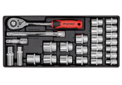 Sealey 26 Piece 1/2 Inch Square Drive Socket Set with Tool Tray TBT35-SEA - TBT35Image1.jpg