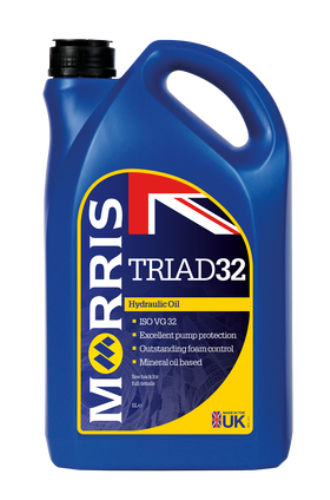 Morris Lubricants Triad 32 Hydraulic Oil 5 Litres TRI005-MOR - TRI005Morris_Triad_32_5L.png