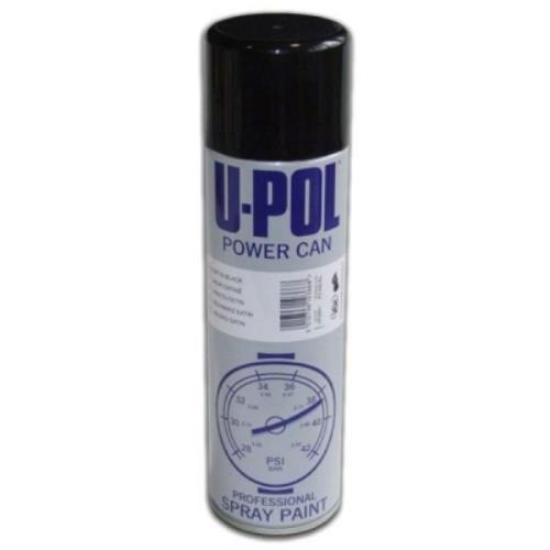 U-Pol POWER CAN SATIN BLACK Spray Paint 500ml PCSB/AL - UPOPCSB-AL.jpg