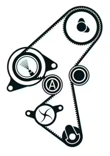 SKF Water Pump And Timing Belt Kit Volvo Opel Ford Mazda Mini VKMC03318 - VKMC03318Image2.png