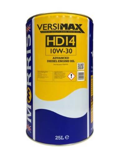 Morris Versimax HD14 10W-30 Diesel Engine Oil 25 Litres VMF025-MOR - VMF025-Morris_25L_Tin_-_NEW_Versimax_HD14.jpg