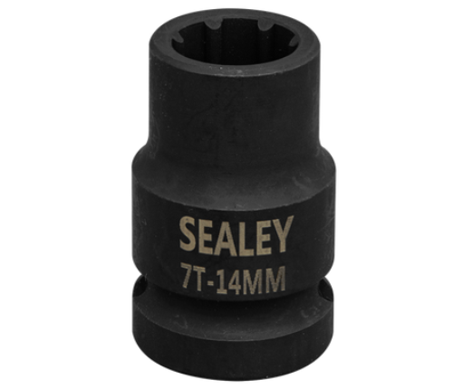 Sealey 1/2 Inch Sq Drive 14mm Brake Caliper Socket 7-Point VS0985-SEA - VS0985Image1.png