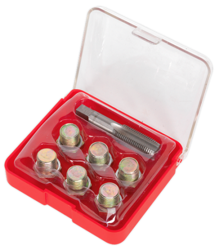 Sealey Oil Drain Plug Thread Repair Set - Tap Size:M15 x 1.5mm VS615-SEA - VS615Image2.png