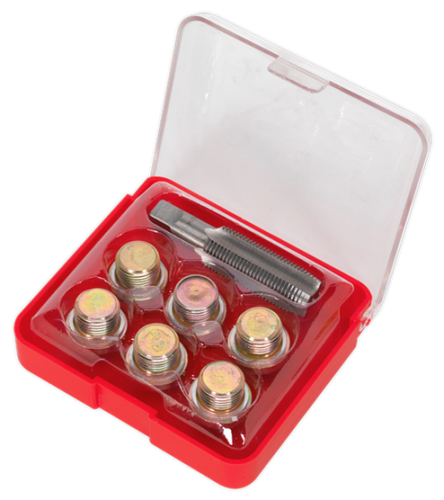 Sealey Oil Drain Plug Thread Repair Set - Tap Size: M17 x 1.5mm VS617-SEA - VS617Image2.png