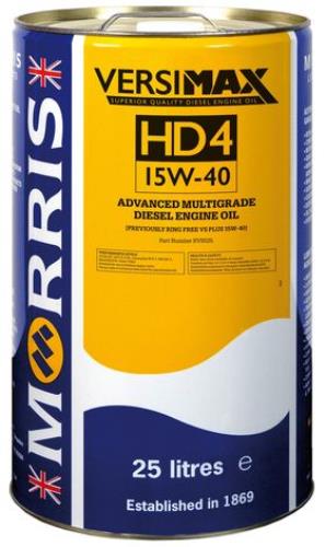 Morris Lubricants VERSIMAX HD4 15W-40 Diesel Engine Oil 25 Litre RVS025-MOR - Versimax_HD4_25_ltr.jpg