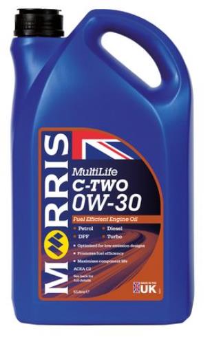 Morris Lubricants Multivis ECO C2 0W-30 5 Litres WFT005-MOR - WFT005Multilife_C-TWO_0W-30_5LITRE.jpg