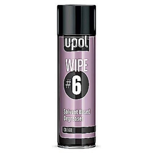 U-Pol WIPE#6 Solvent-Based Degreaser 450ml Aerosol WIPE/AL - WIPE6SolventDegreaser.jpg