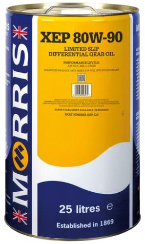Morris Lubricants XEP 80w-90 Limited Slip Gear oil 25 Litres XEP025-MOR - XEP025Morris_25L_XEP_80W-90.jpg