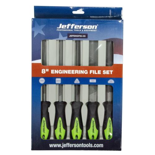 Jefferson Heavy-Duty 5 Piece 8 Inch Engineering File Set JEFENGFIS-05-JEFF - jefengfis-05__1.jpg
