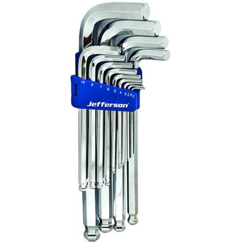 Jefferson 13 Piece Jumbo Ball-Hex Key Set (Allen keys set) JEFKYHX13J-JEFF - jefkyhx13j_2.jpg