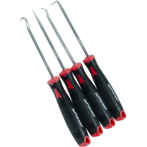 Jefferson 4 Piece Miniature Pick and Hook Set Carbon Steel JEFPHS04M-JEFF - jefphs04m_1_1.jpg