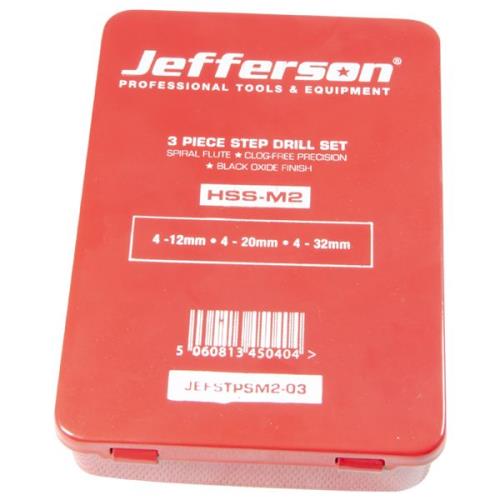 Jefferson 3 Piece M2 Step Drill Set JEFSTPSM2-03-JEFF - jefstpsm2-03__1_1.jpg