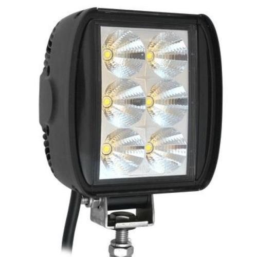 LED Autolamps Black Rectangular Flood Lamp 8318BMLED - zoom_8313BM_RECTANGLE_6LED_WORKLIGHT_54452.jpg