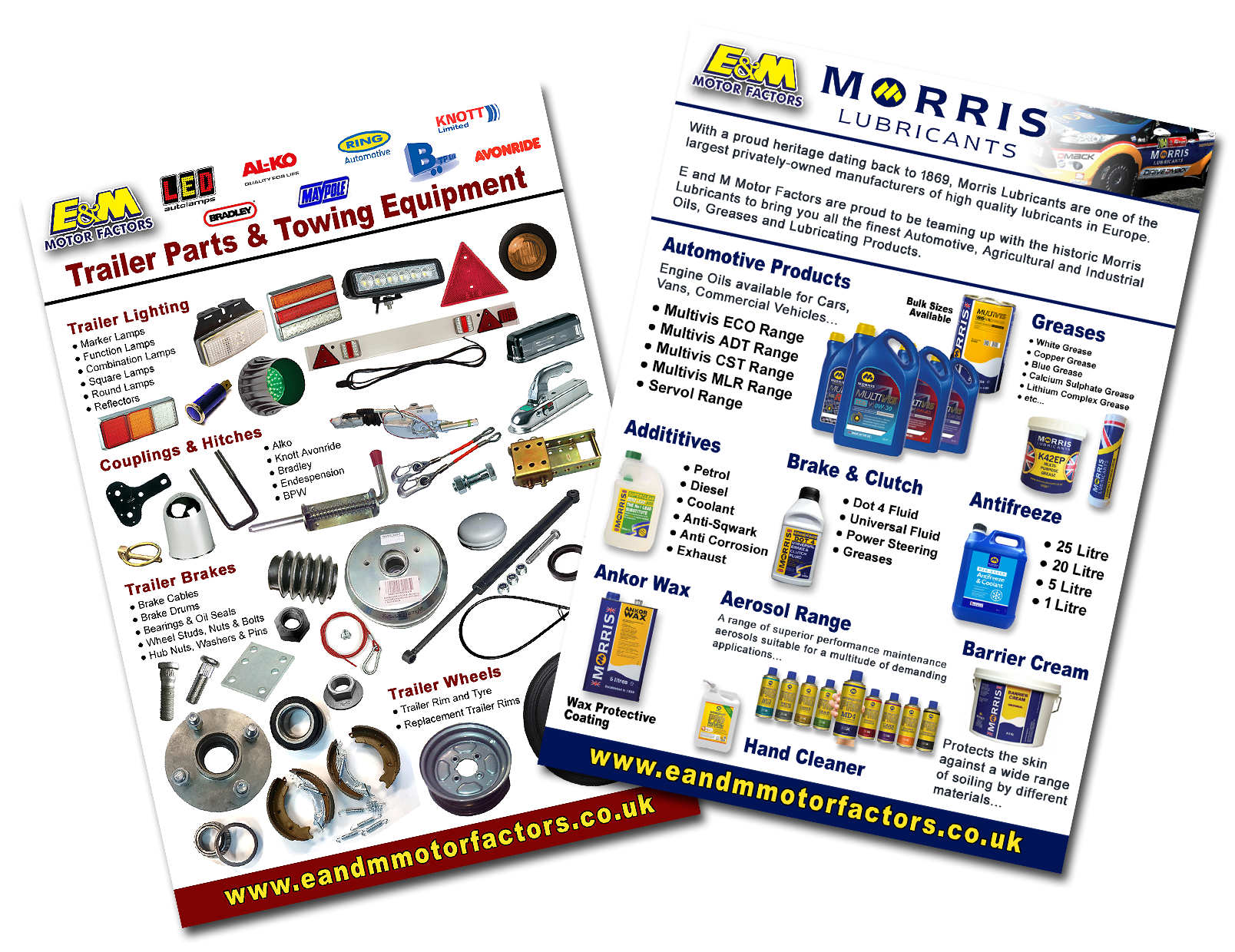 Promotions and Leaflets available in store for major brands including: Millers Oils, Codex Bearings and Seals, Sealey, SIP, Draper